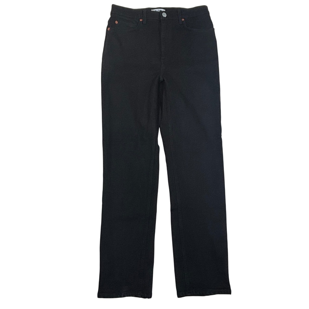 RE/DONE Originals High Rise Straight Leg Jeans Black Denim Womens 28 MSRP $295